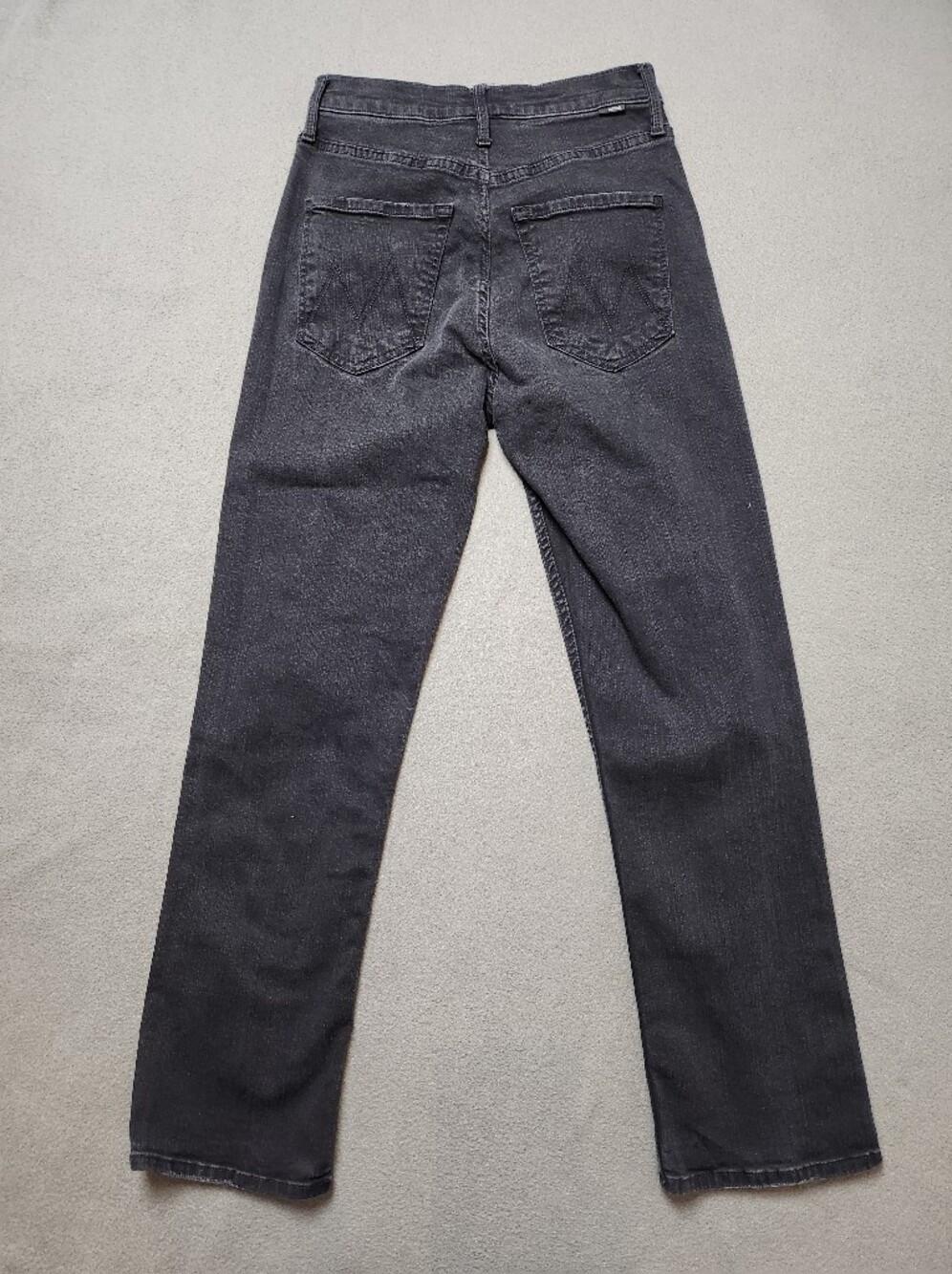 MOTHER High Waisted Rider Ankle Jeans Size 26 Not Guilty Black Gray - Picture 2 of 12